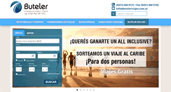 Desktop Screenshot of butelerviajes.com.ar